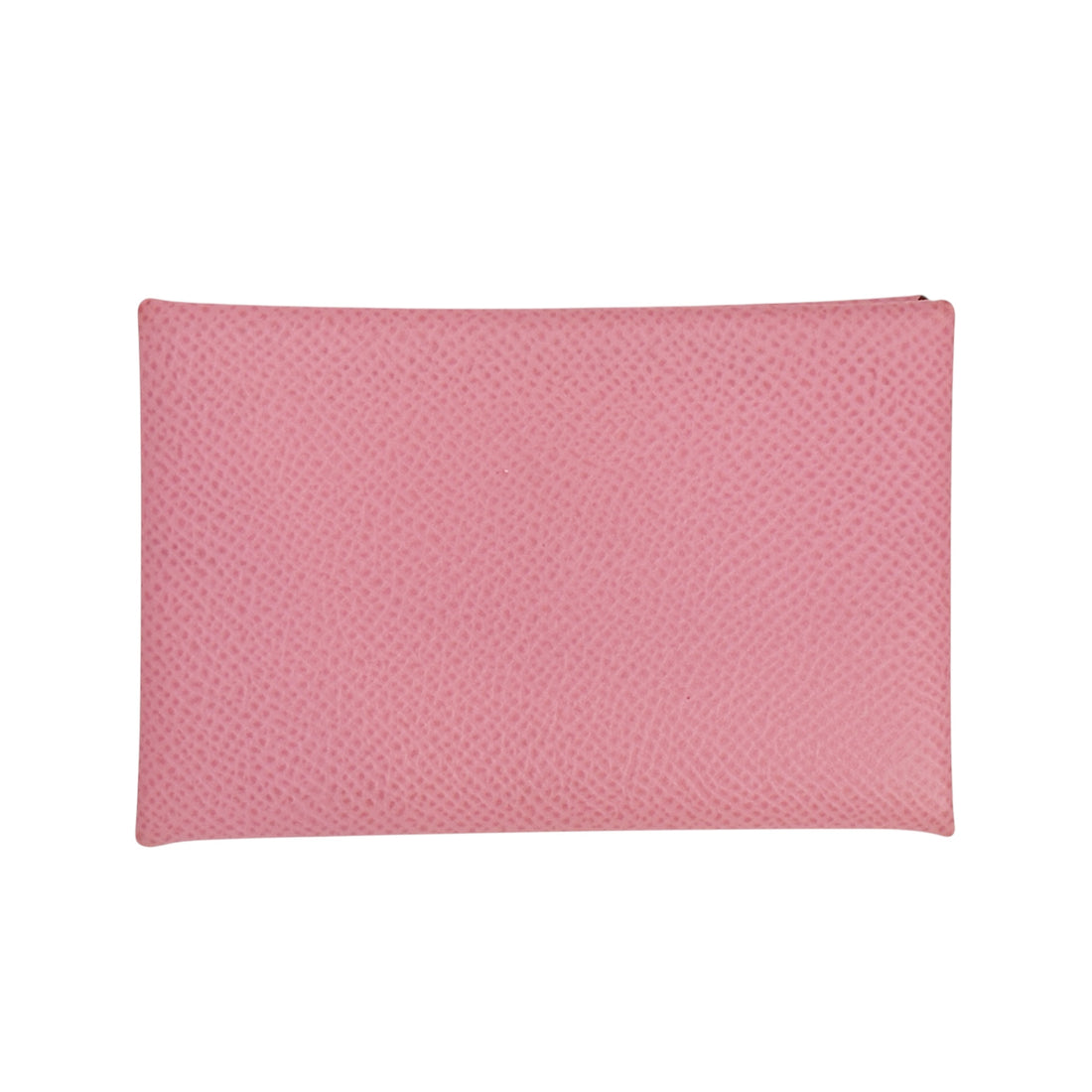 Hermès Calvi Duo Compact Verso Card Holder in Rose Pink Leather | Luxury Envelope Wallet, Made in France