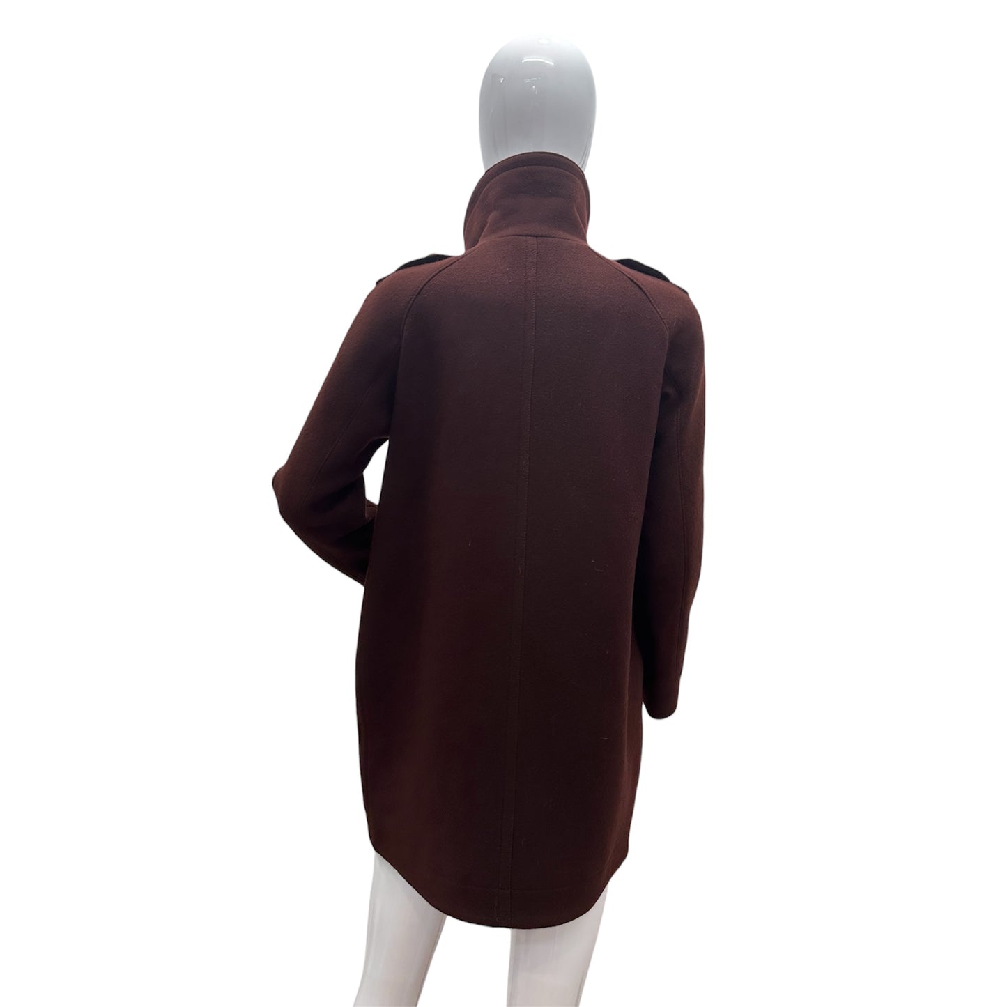 Preowned- Burberry Brit Double Breasted Short Trench Coat (4)