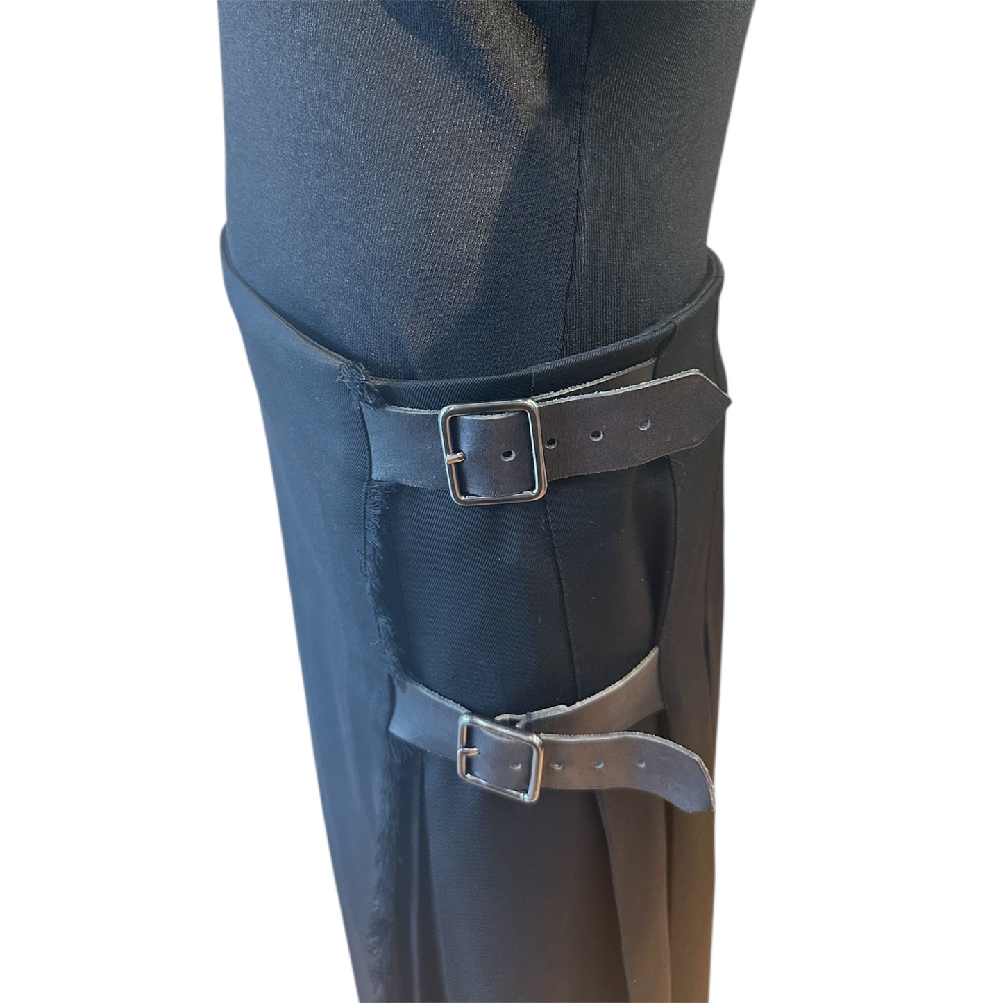 Preowned-Burberry Wrap Pleated Skirt (12)