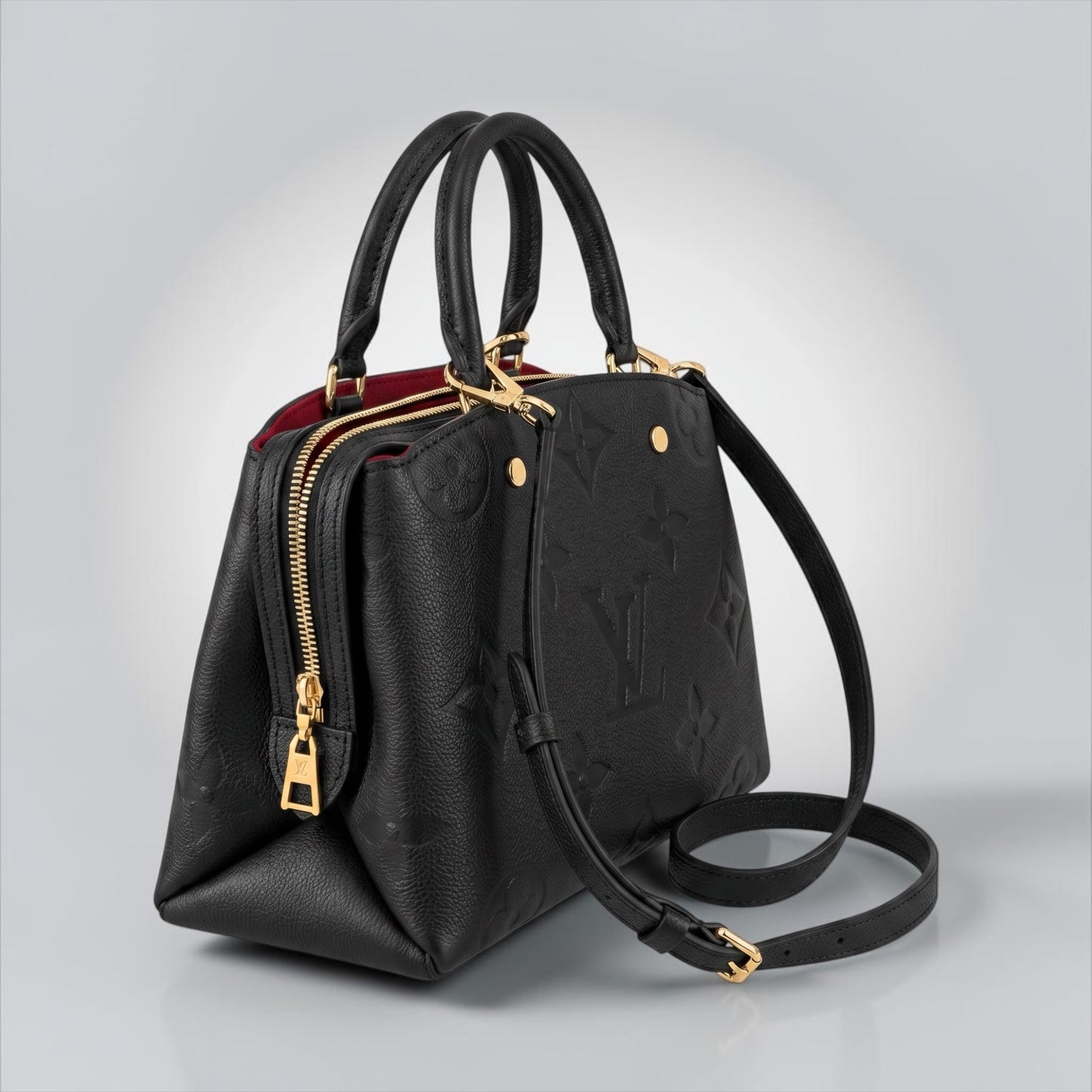 Pre-Owned Louis Vuitton Petit Palais Black Monogram Empreinte Leather Top Handle Tote Gold Hardware — Excellent | Style Reissue Vancouver
