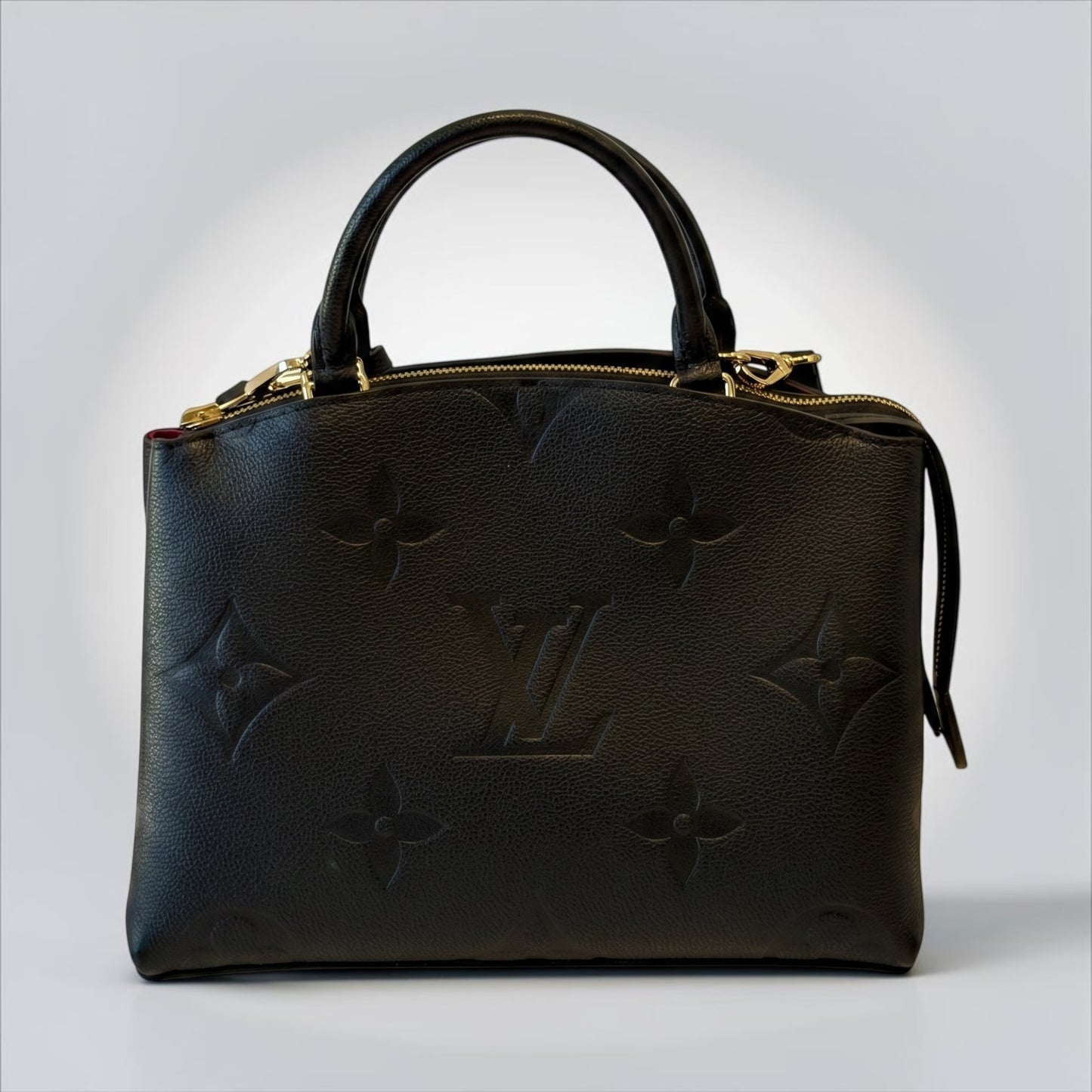 Pre-Owned Louis Vuitton Petit Palais Black Monogram Empreinte Leather Top Handle Tote Gold Hardware — Excellent | Style Reissue Vancouver