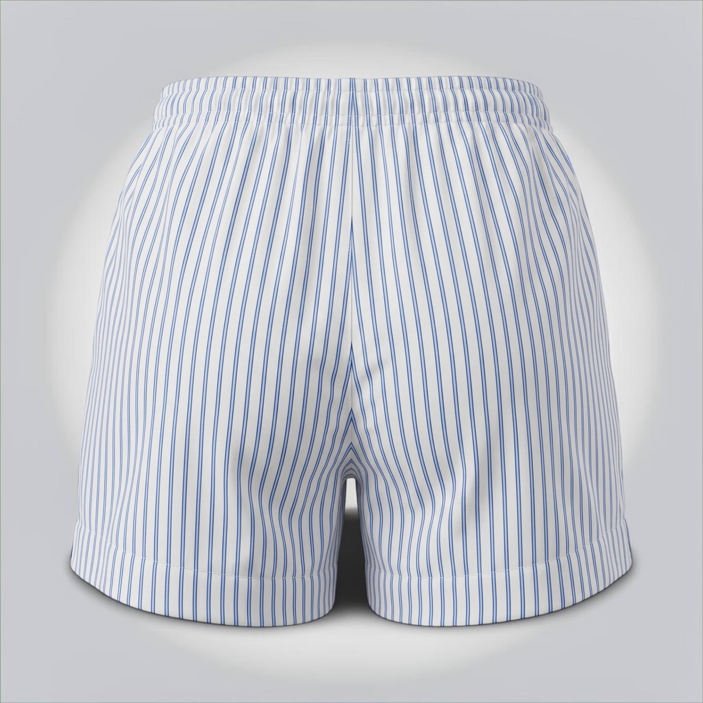 Pre-Owned Moncler White Blue Striped Tracksuit Shorts Logo Patch Size M — Pristine | Style Reissue Vancouver