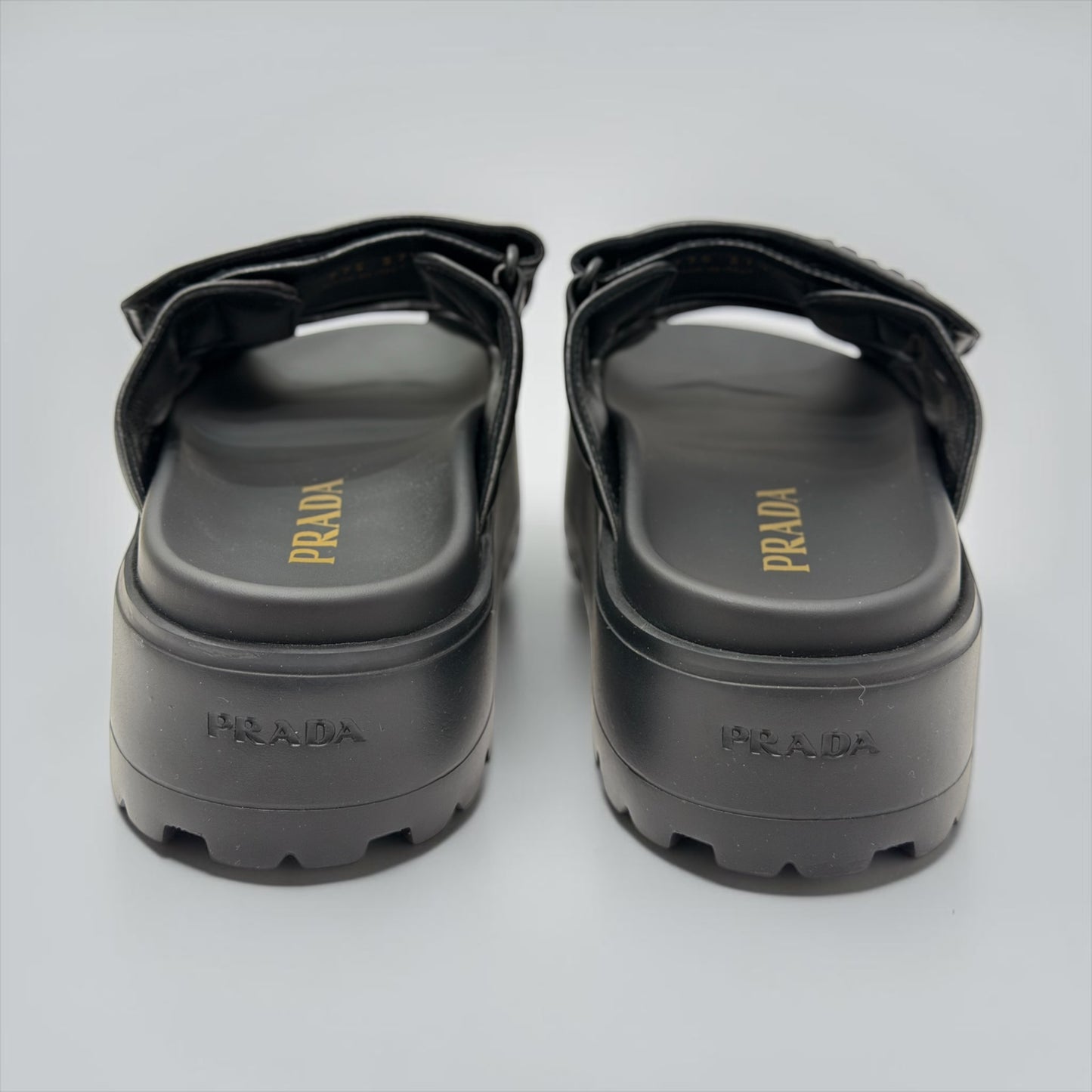 Pre-Owned Prada Black Quilted Nappa Leather Padded Slide Sandals Size 37.5 — Pristine | Style Reissue Vancouver