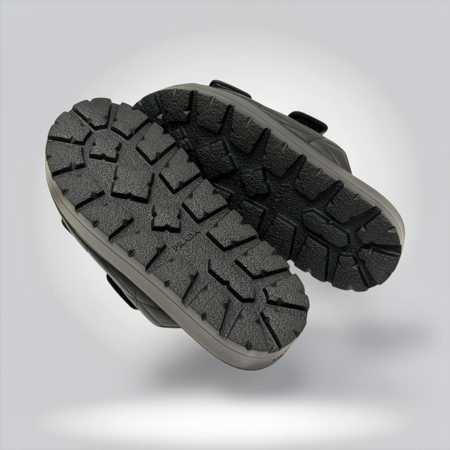 Pre-Owned Prada Black Quilted Nappa Leather Padded Slide Sandals Size 37.5 — Pristine | Style Reissue Vancouver