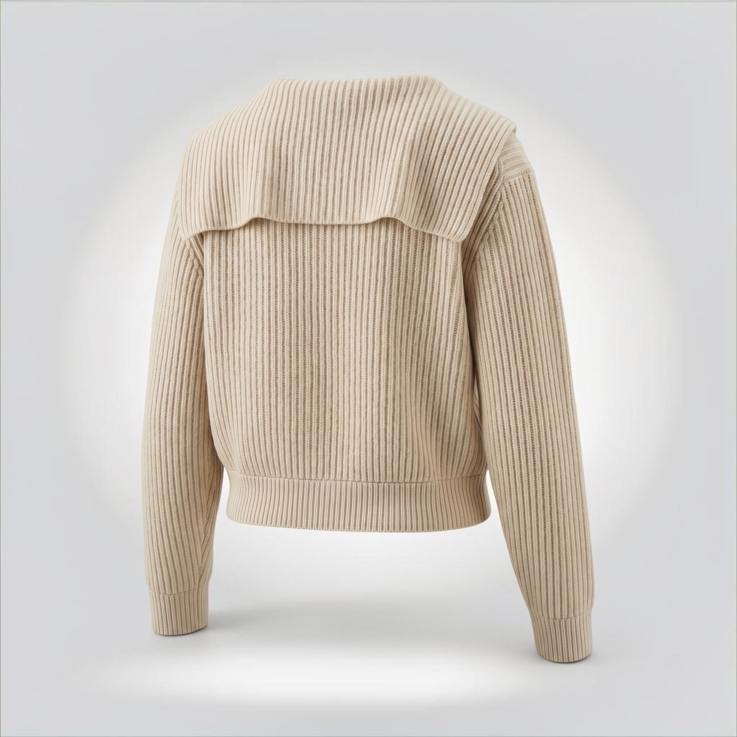 Pre-Owned Miu Miu Ivory Ribbed Wool Cashmere Zip Cardigan Tonal Logo Size 42 — Pristine | Style Reissue Vancouver