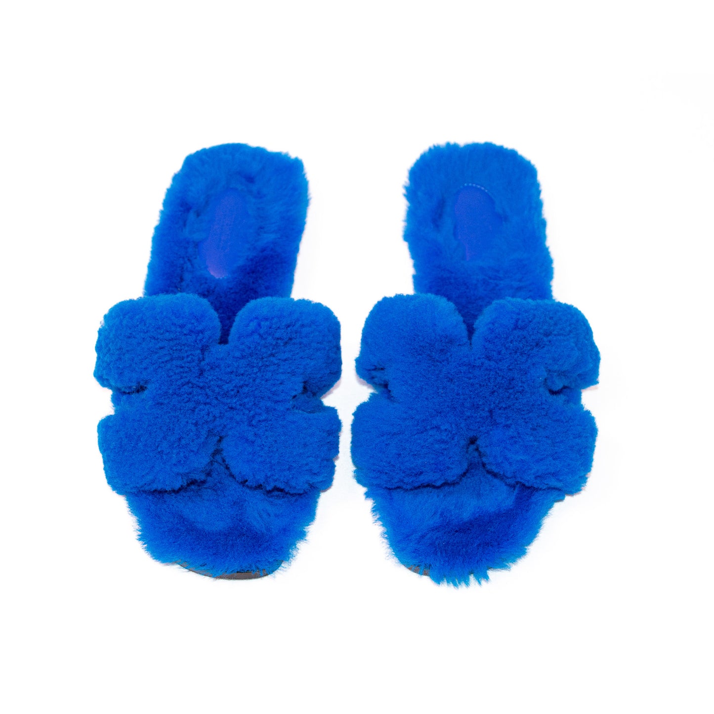 Pre-Owned Hermès Oran Shearling Sandals (37)