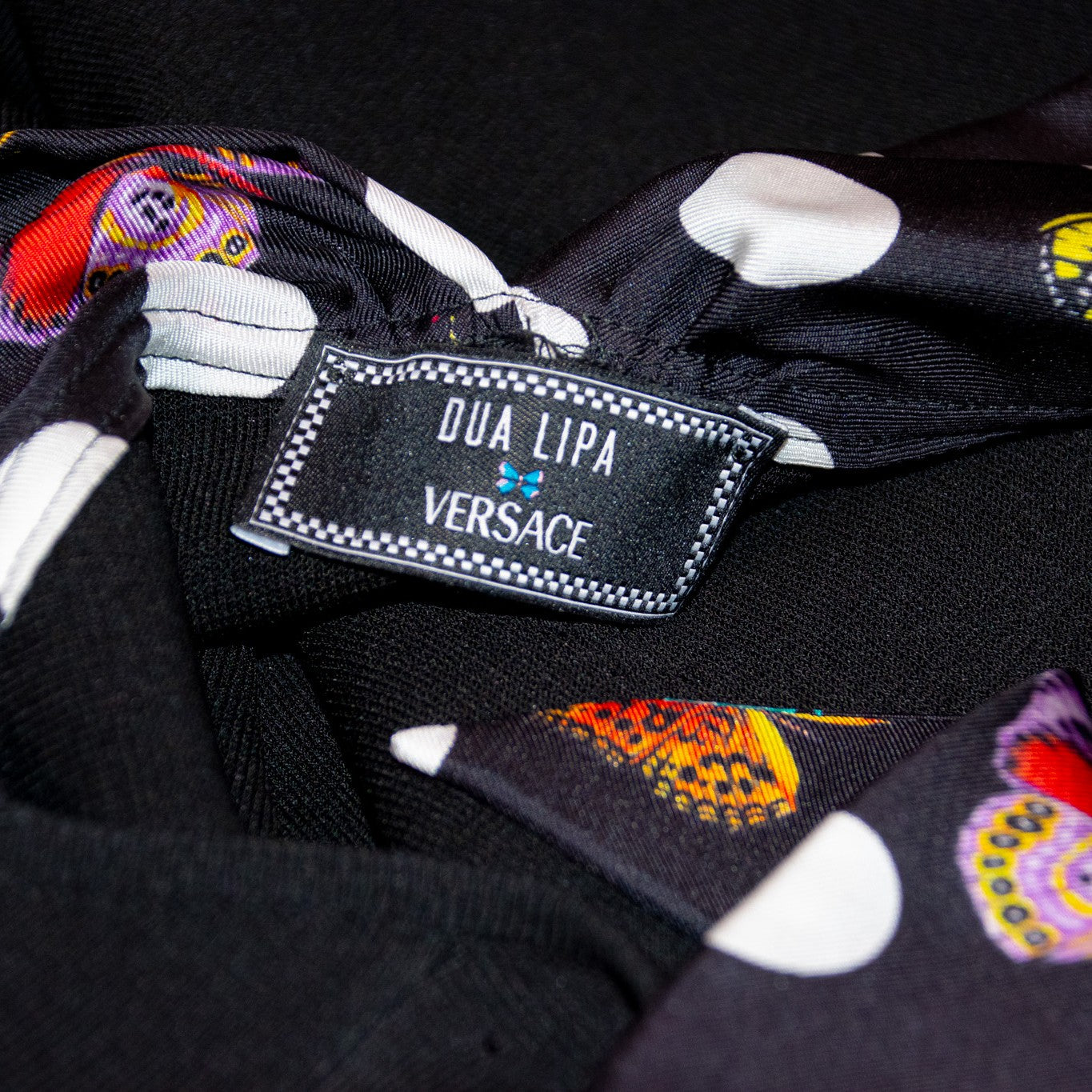 Pre-Owned Versace x Dua Lipa Butterflies Medusa '95 Midi Dress (40)