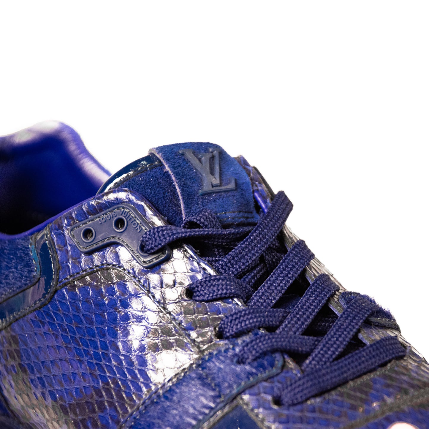 Pre-Owned Louis Vuitton Run Away Python Sneakers (37)