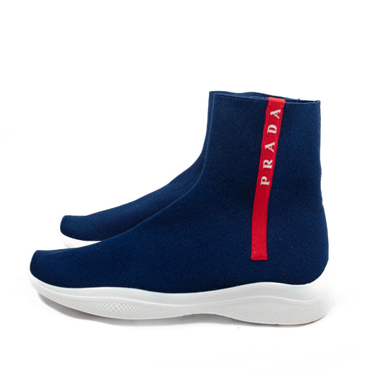 Pre-Owned Prada Sock Boot Sneakers (37)