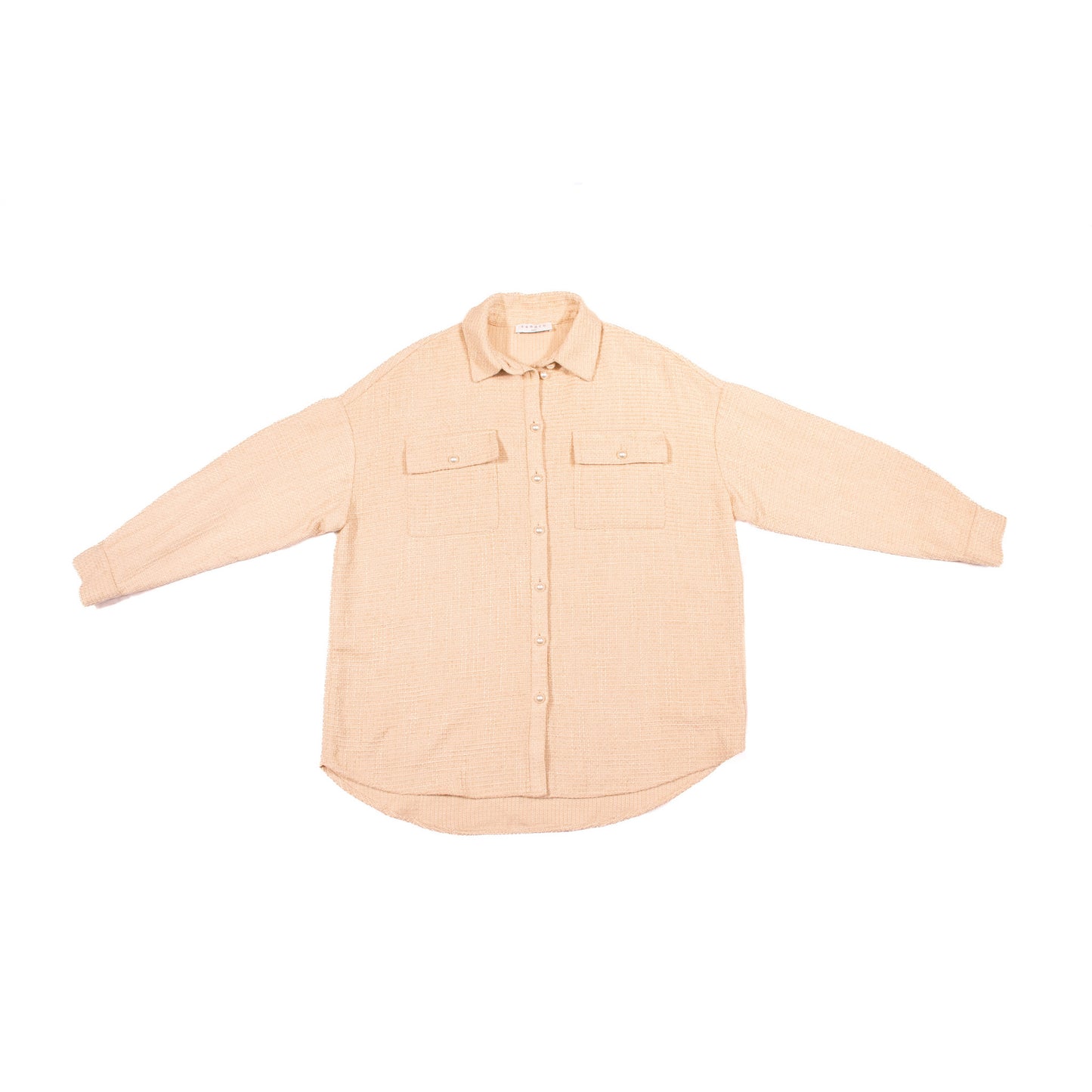 Pre-Owned Sandro Pearl Button Shirt (S)