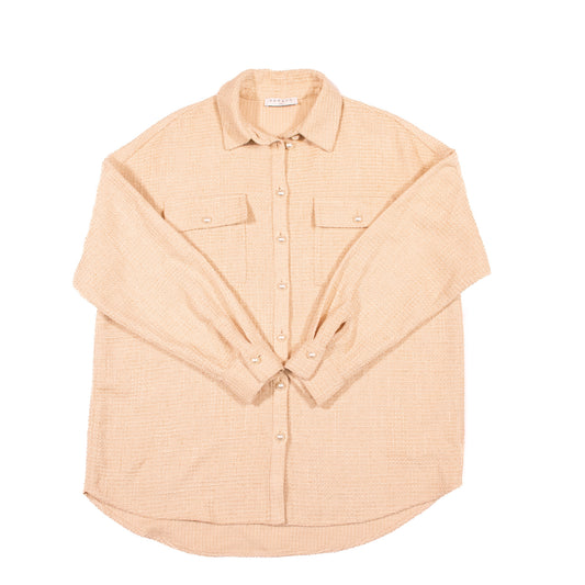 Pre-Owned Sandro Pearl Button Shirt (S)