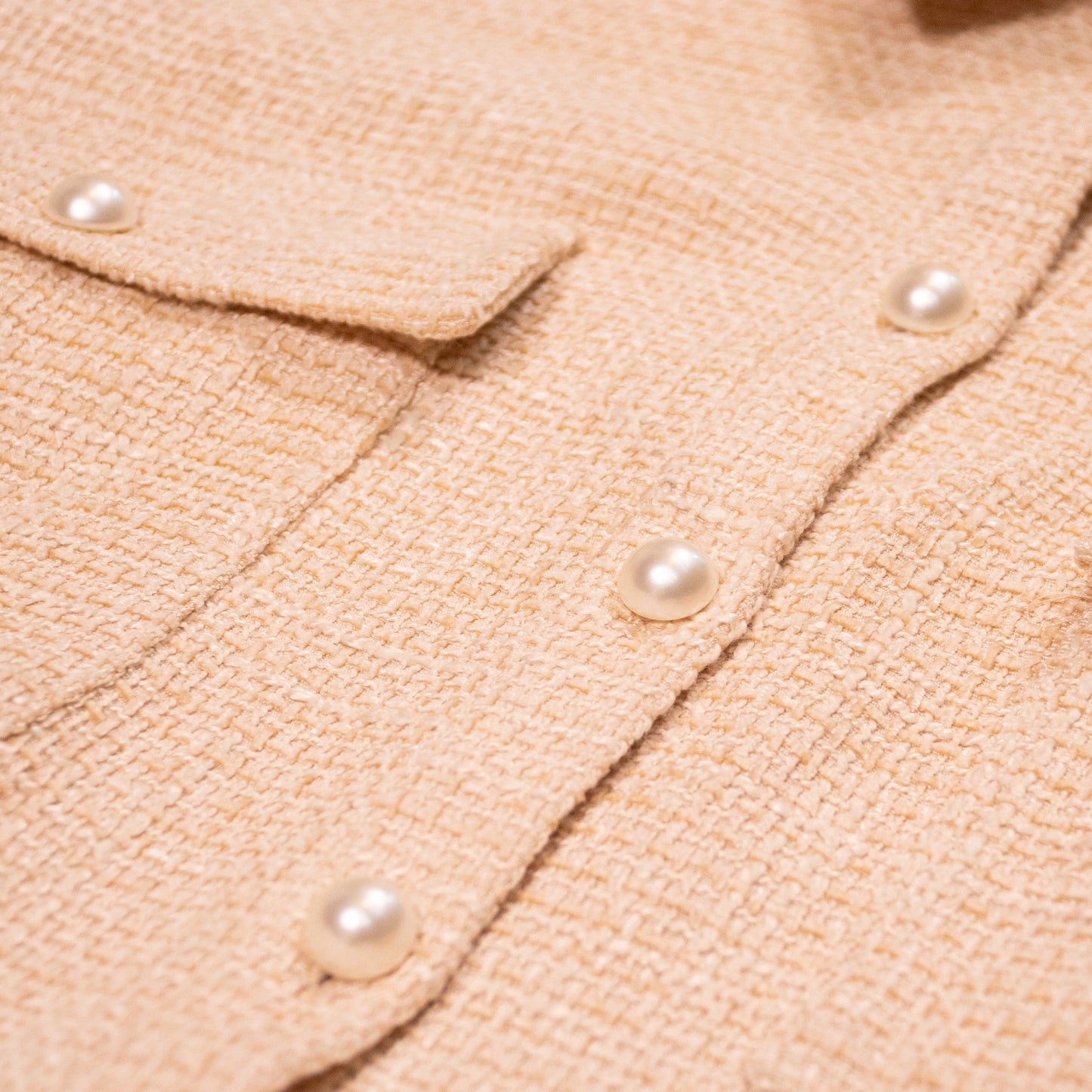 Pre-Owned Sandro Pearl Button Shirt (S)