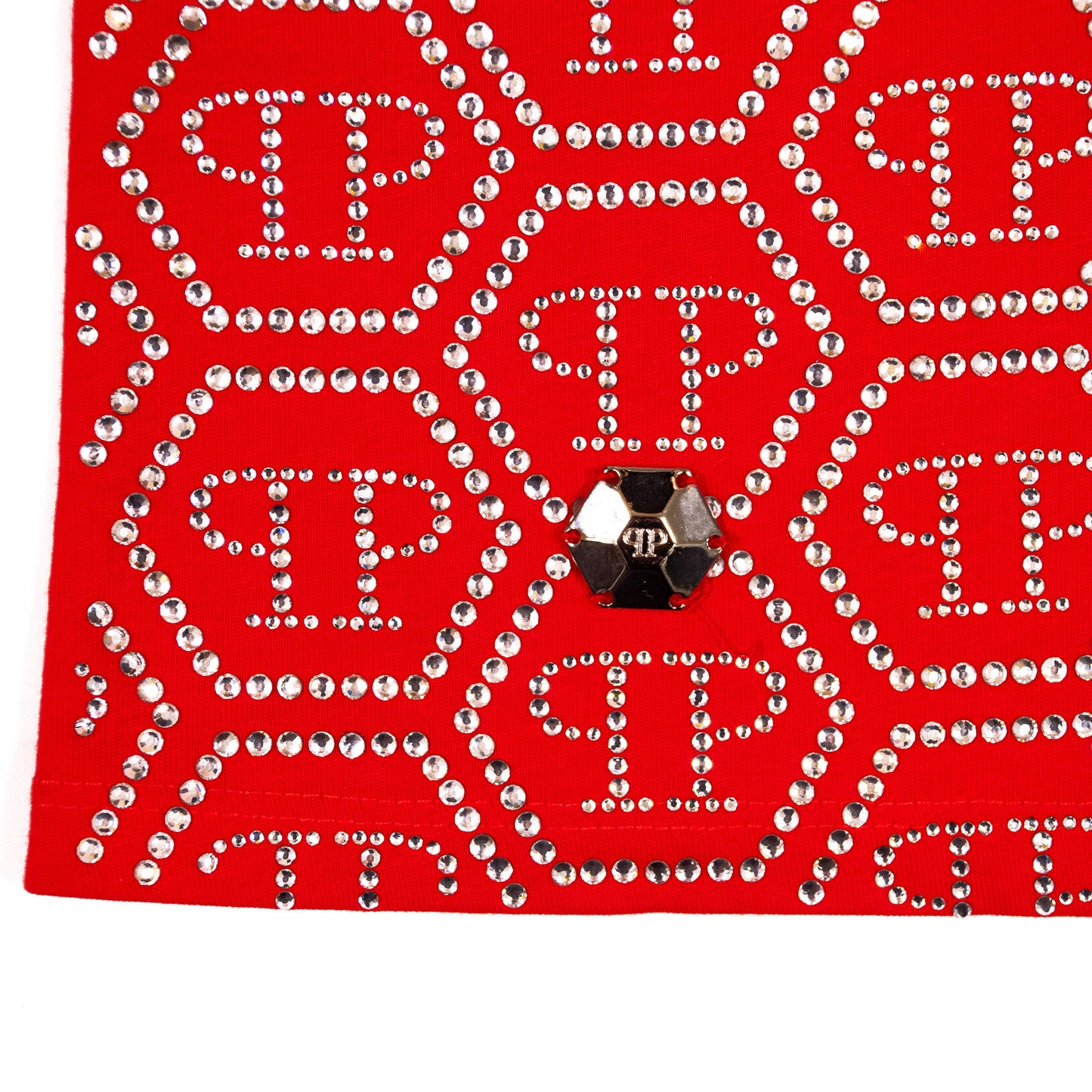 Pre-Owned Philipp Plein Embellished T-Shirt (S)