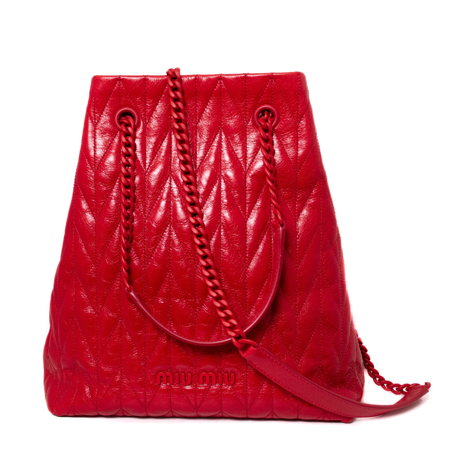 Pre-Owned Miu Miu Metalasse Shoulder Bag