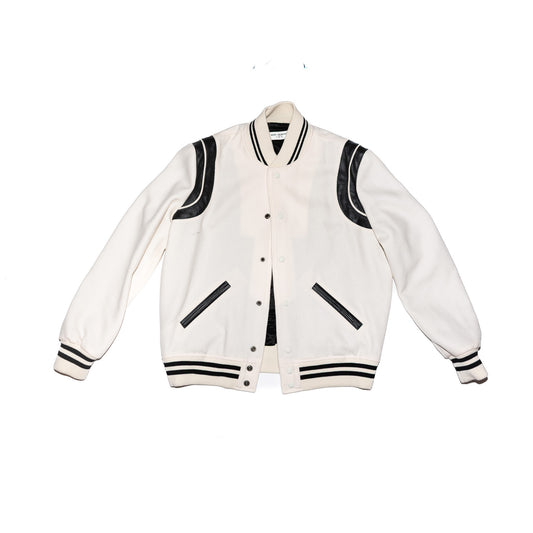 Pre-Owned Saint Laurent Teddy Varsity Jacket (50)