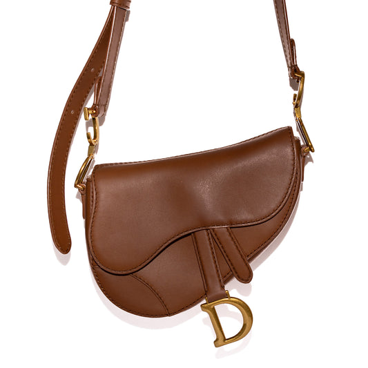 Pre-Owned Christian Dior Mini Soft Saddle Crossbody Bag