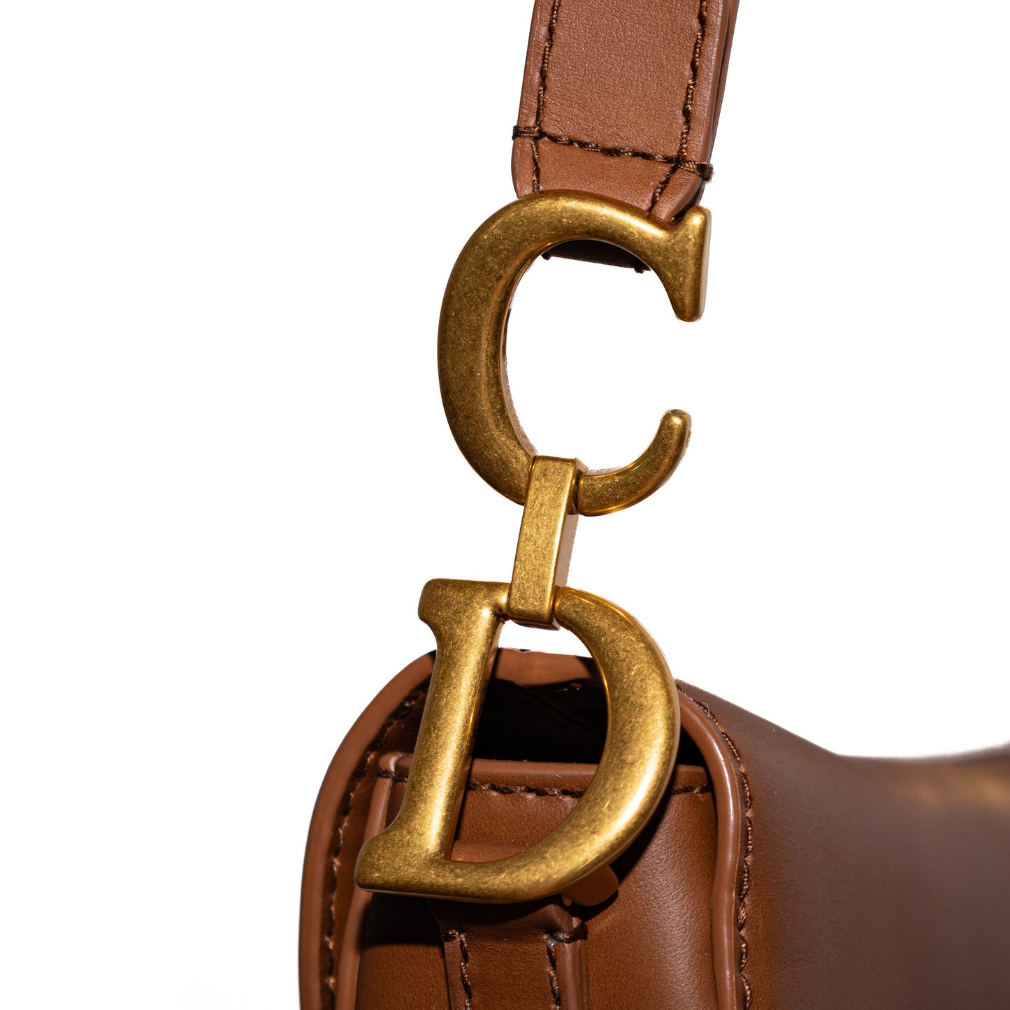 Pre-Owned Christian Dior Mini Soft Saddle Crossbody Bag