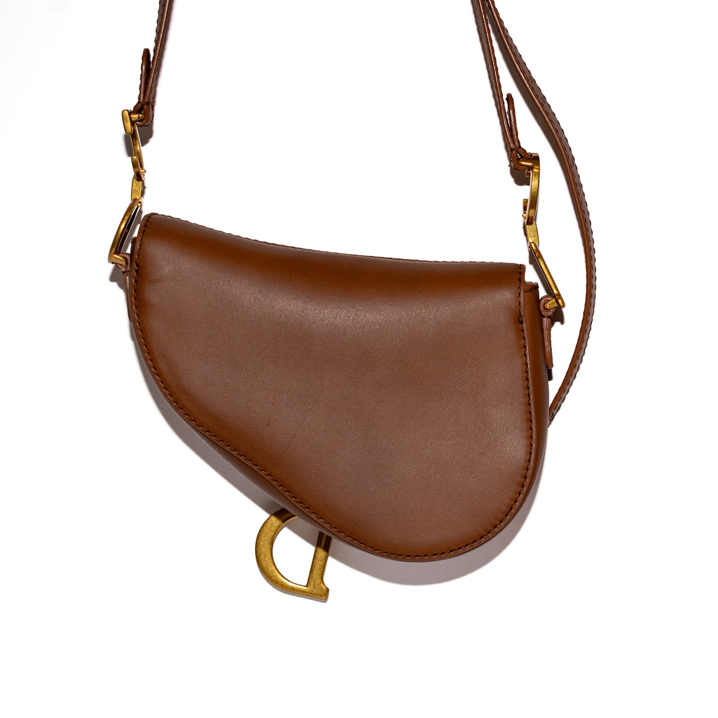 Pre-Owned Christian Dior Mini Soft Saddle Crossbody Bag