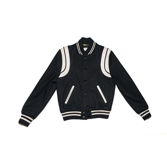 Pre-Owned Saint Laurent Teddy Varsity Jacket (34)