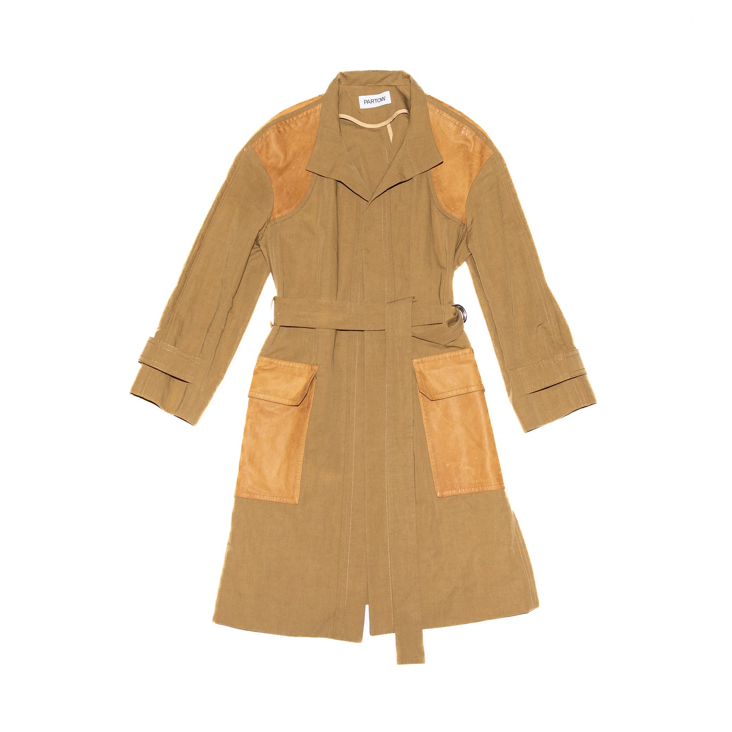 Pre-Owned Partow Two-Tone Trench Coat (10)