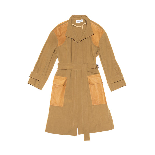 Pre-Owned Partow Two-Tone Trench Coat (10)