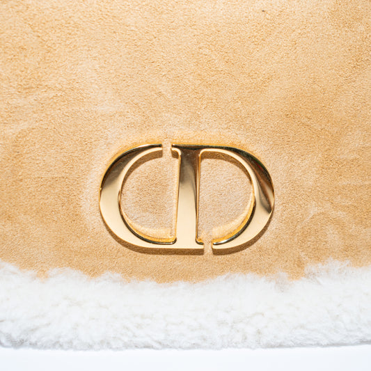 Pre-Owned Christian Dior Bobby Shearling Crossbody Bag