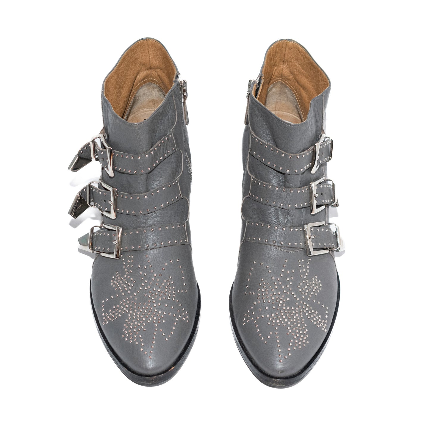 Pre-Owned Chloé Susanna Ankle Boots (41)