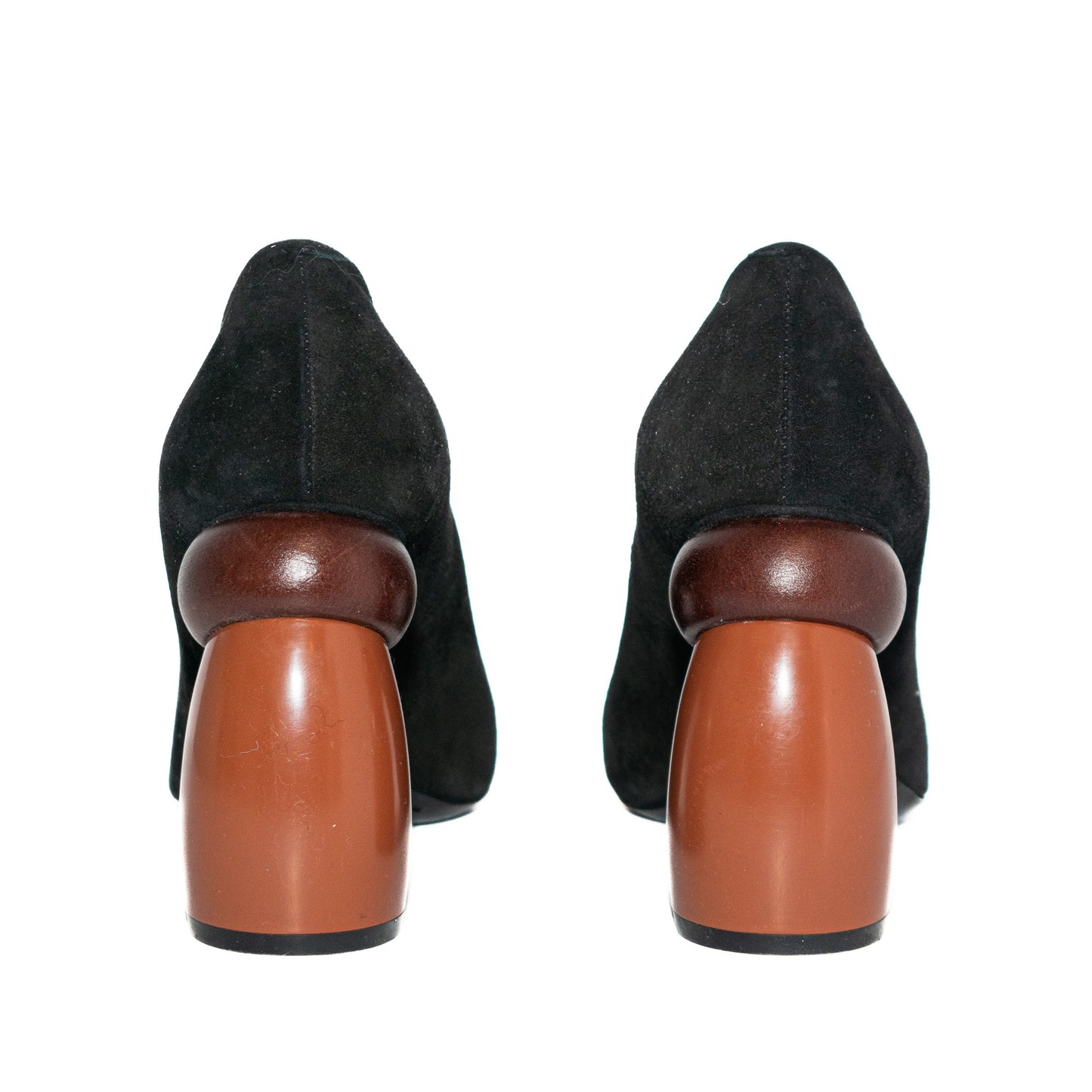 Pre-Owned Dries Van Noten Suede Heels (36.5)