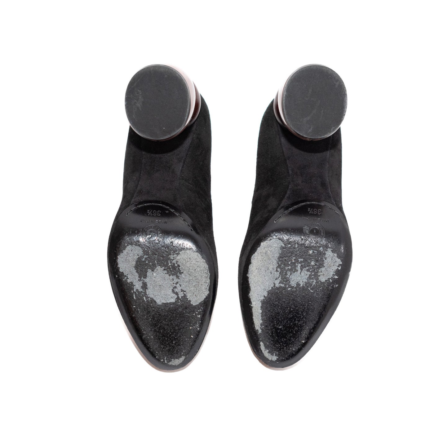 Pre-Owned Dries Van Noten Suede Heels (36.5)