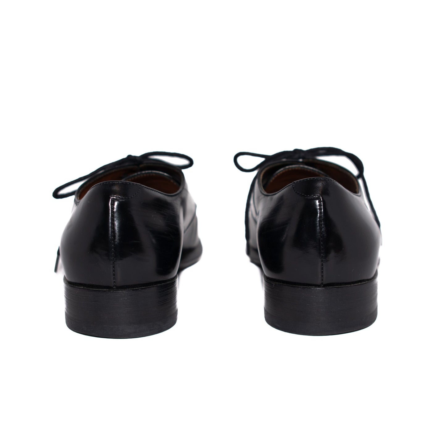 Pre-Owned Celine Lace Up Leather Loafers (36)
