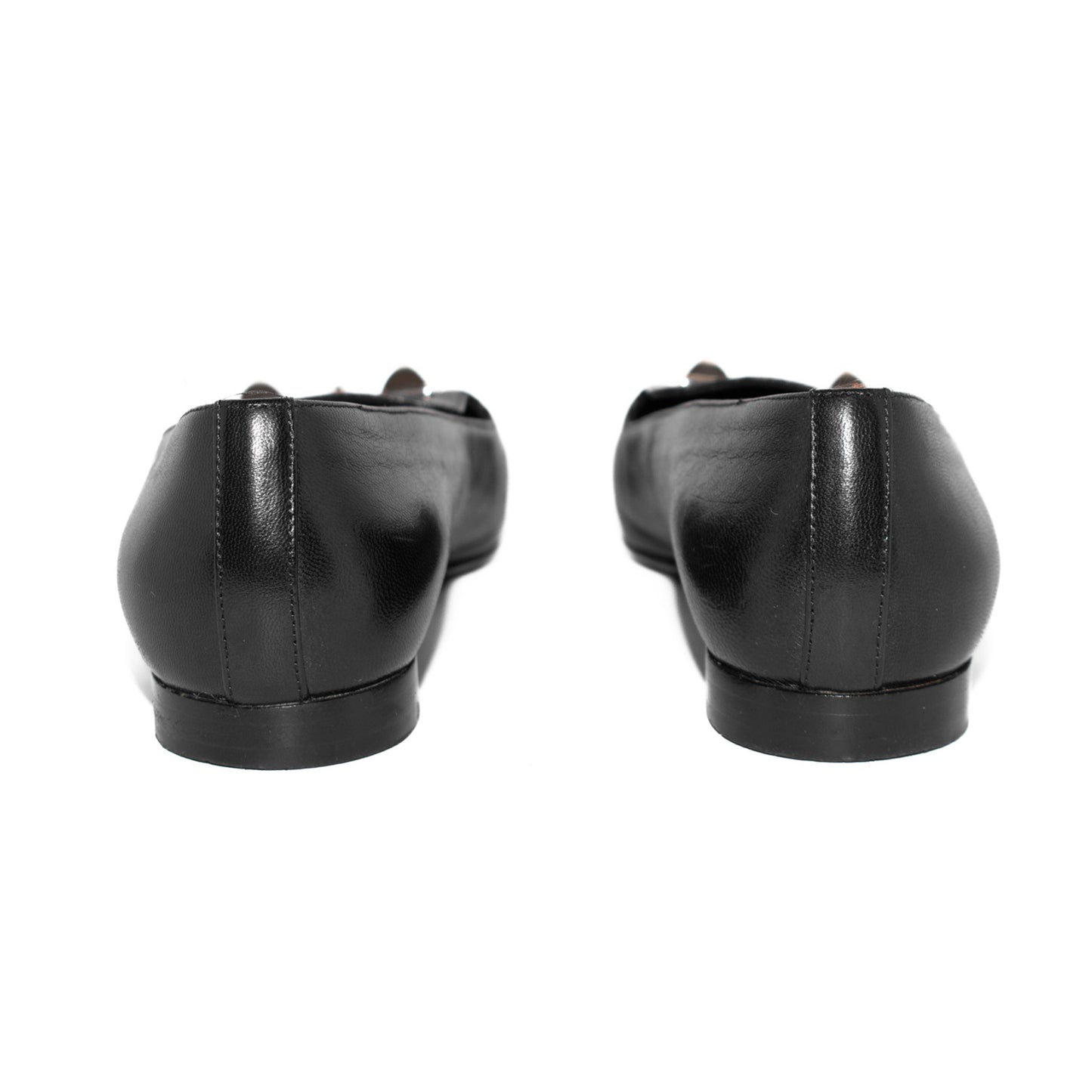 Pre-Owned Hermès Subtil Ballerina Leather Loafers (36.5)