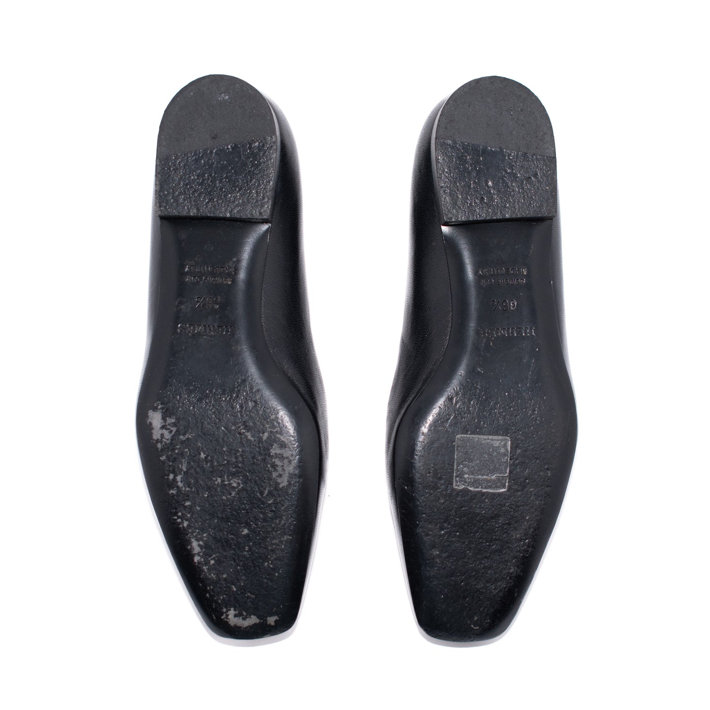 Pre-Owned Hermès Subtil Ballerina Leather Loafers (36.5)