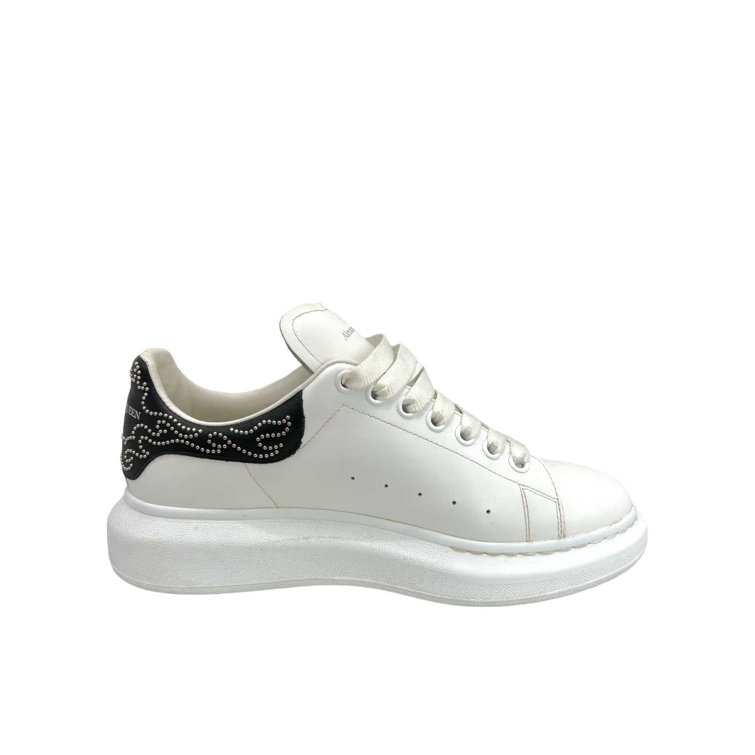 alexander mcqueen studded mens oversized sneakers left inner side view