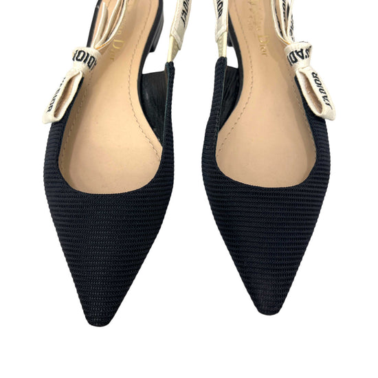 dior black j'adior slingback flats vamp zoom