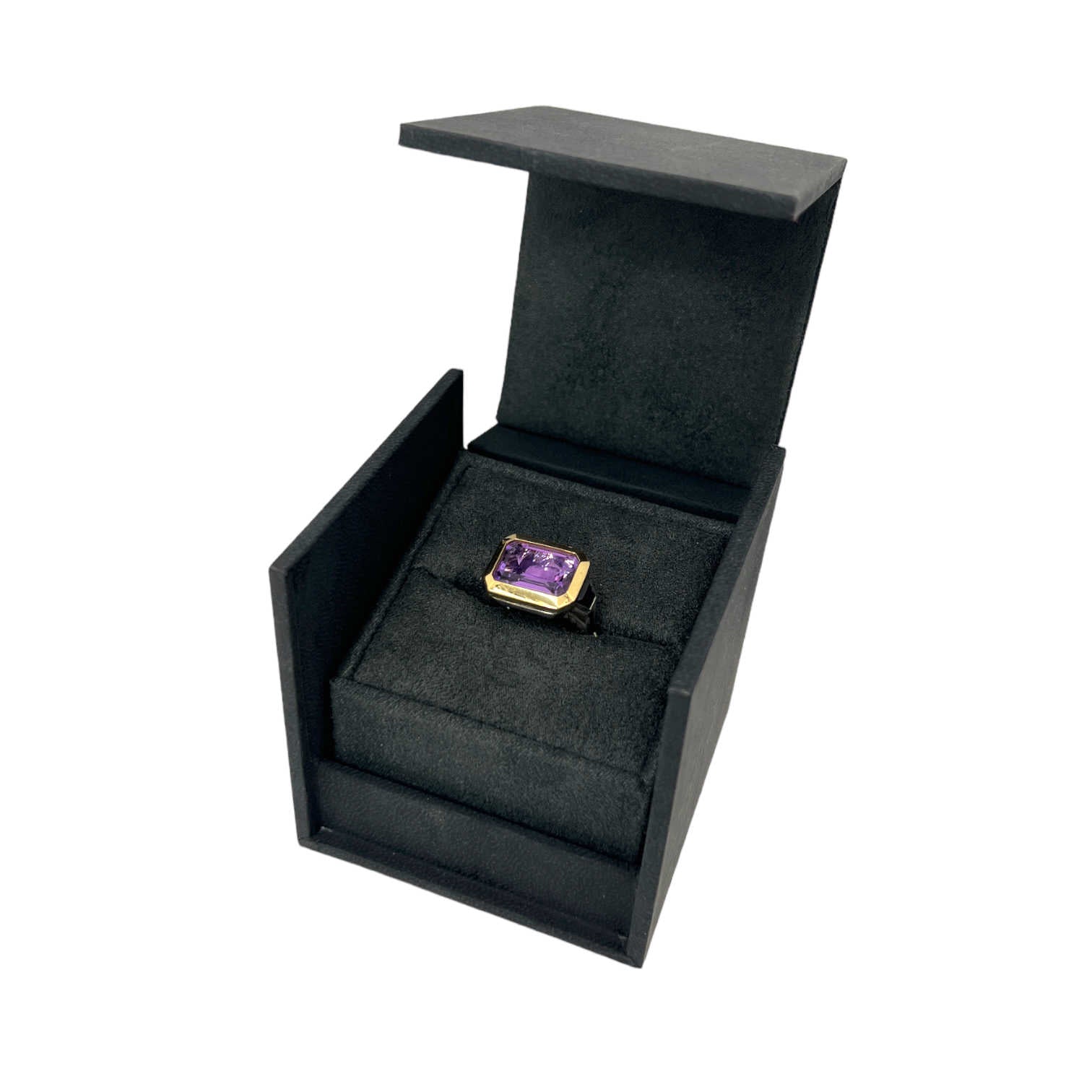 david yurman amethyst three stone novella ring box