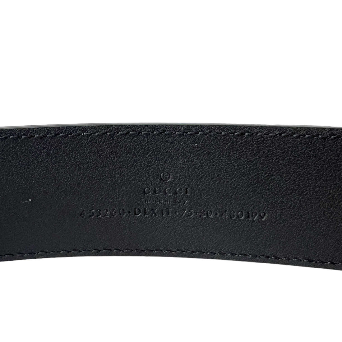 gucci pearl double G belt inner stamp zoom