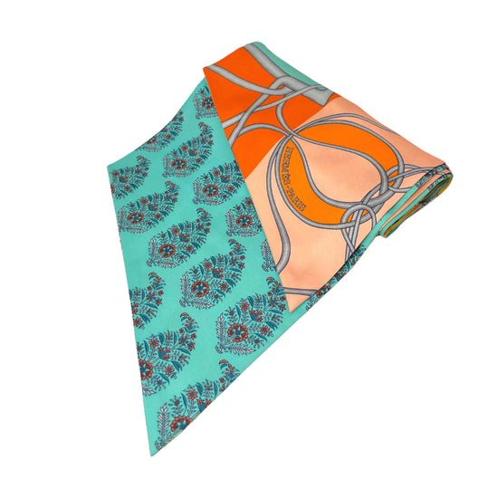 hermes reversible maxi twilly scarf folded