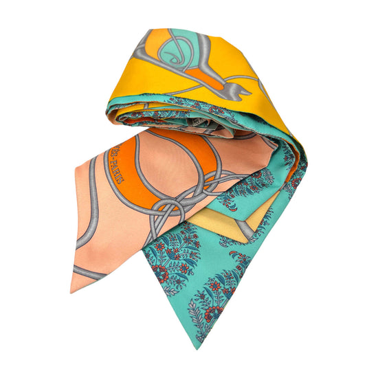 hermes reversible maxi twilly scarf new condition