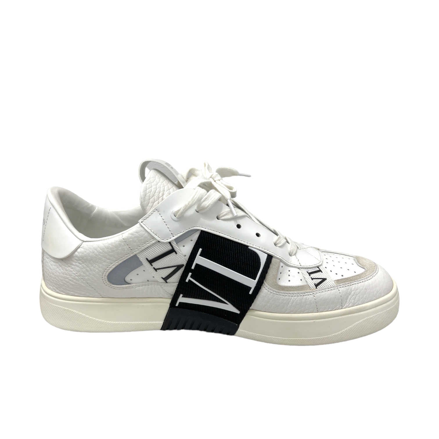 valentino mens vl7n white leather sneaker left inner side view