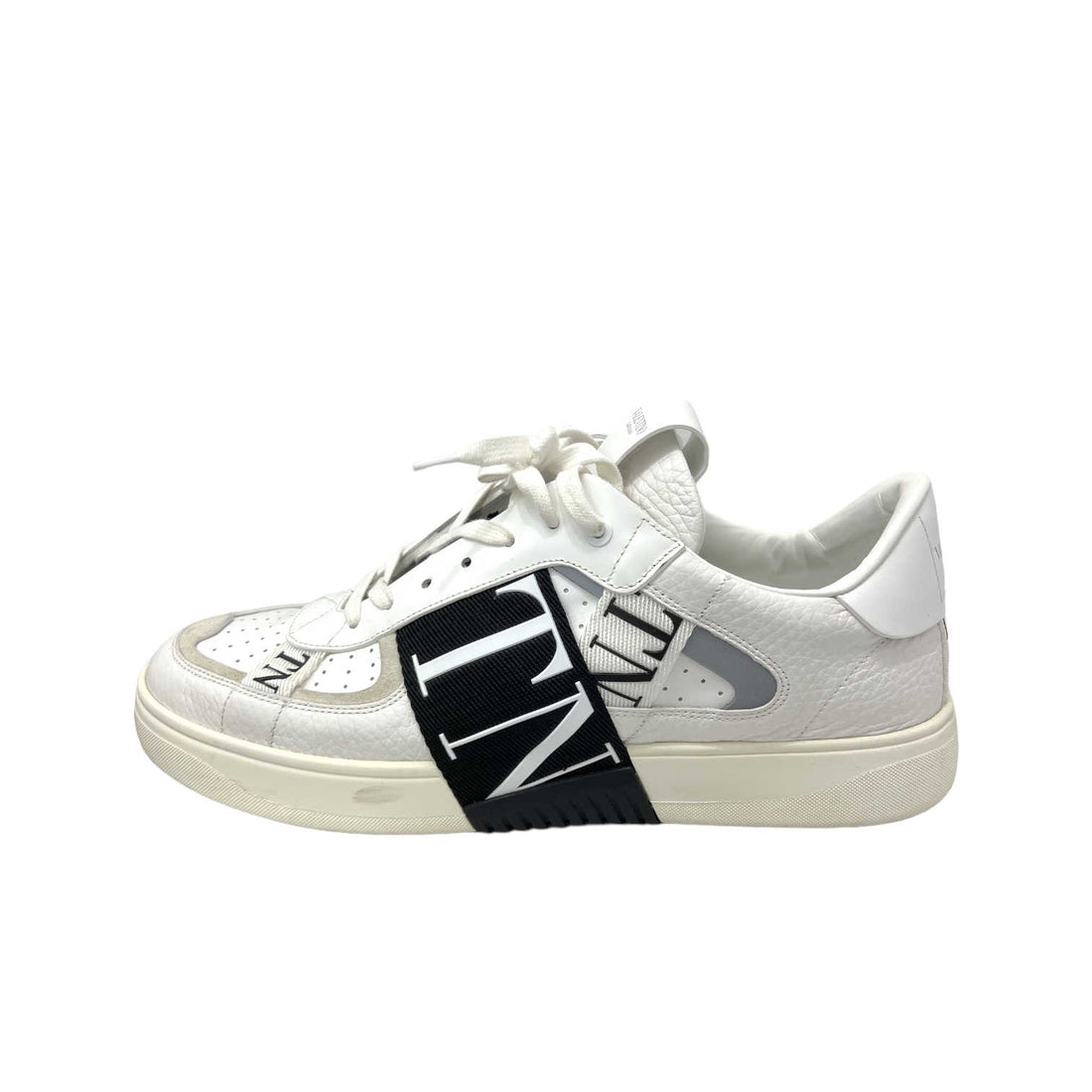 valentino mens vl7n white leather sneaker left outer side view