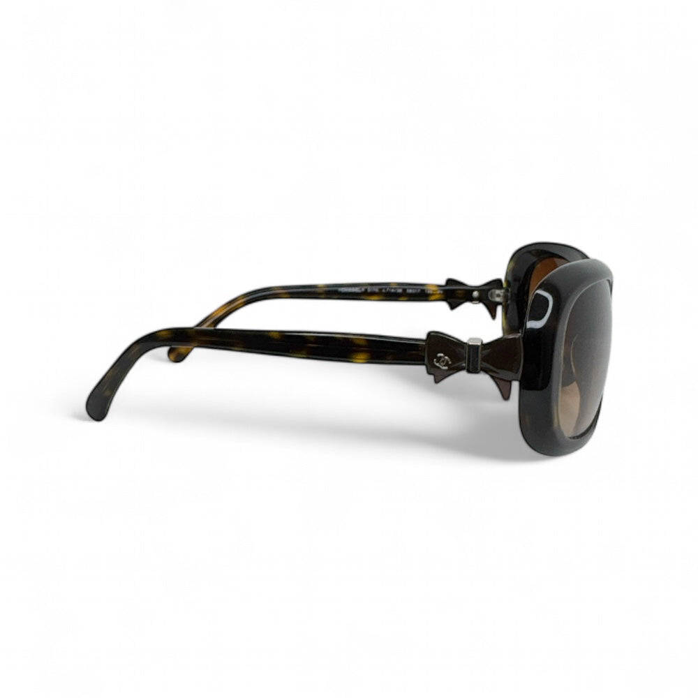 Chanel Tortoise CC Bow Sunglasses 5170-A